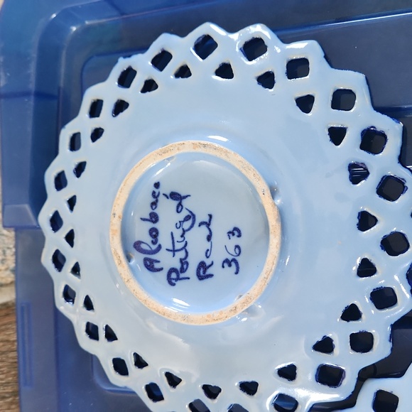 ALCOBACA 363 VINTAGE SET OF 4 PLATES - Picture 9 of 9